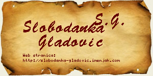 Slobodanka Gladović vizit kartica